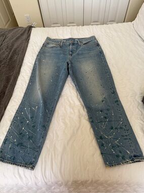 J.Crew Slouchy Boyfriend Jean in Paint Chip